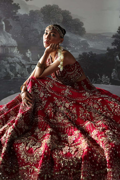 Claude Raw Silk Pakistani Formal Dresses - Afrozeh - 7