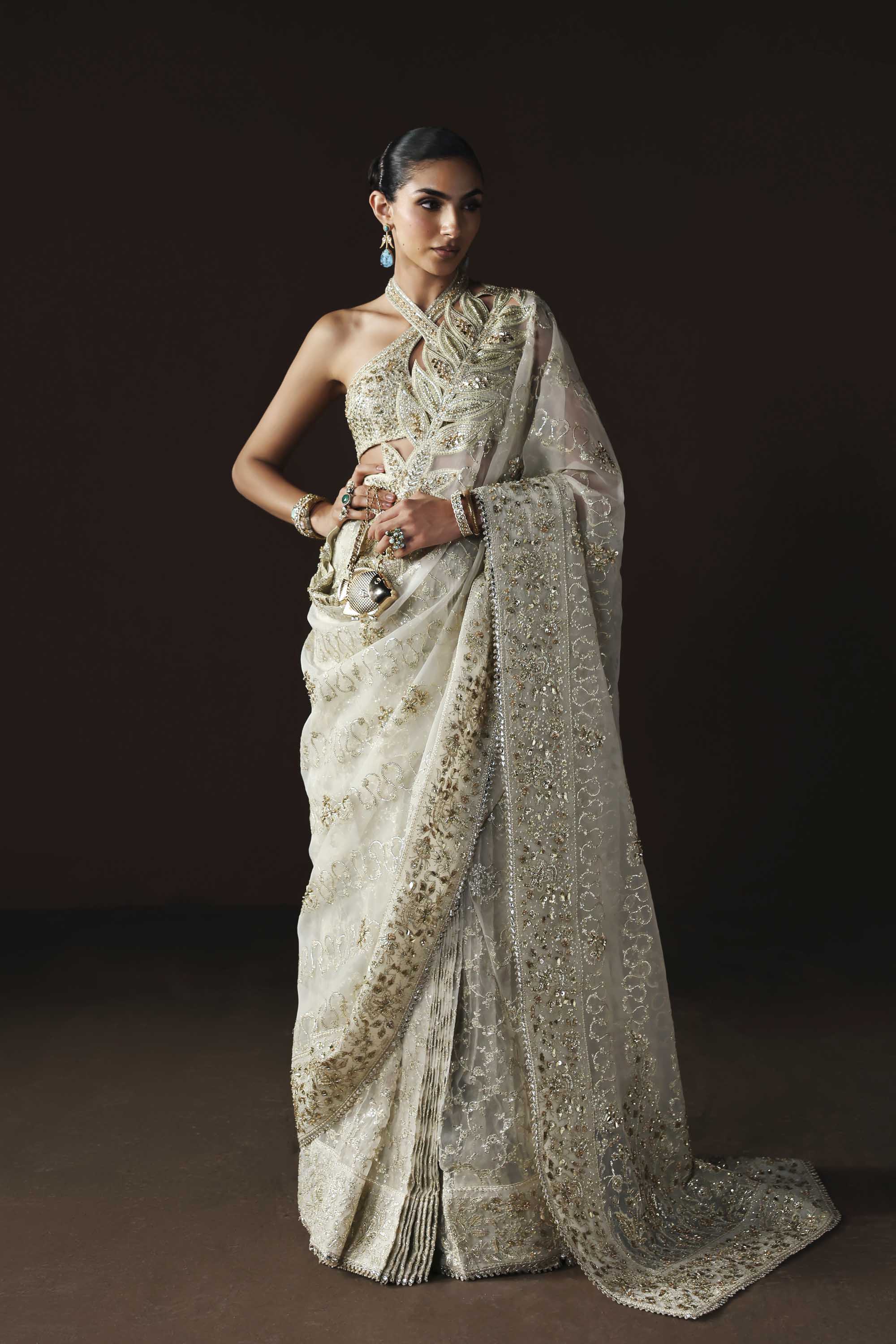 Luna Raw Silk Pakistani Formal Dresses