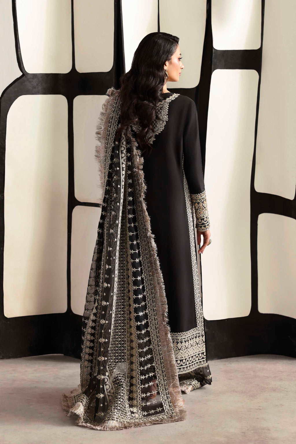 Onyx Organza Pakistani Formal Dresses - Akbar Aslam - 5