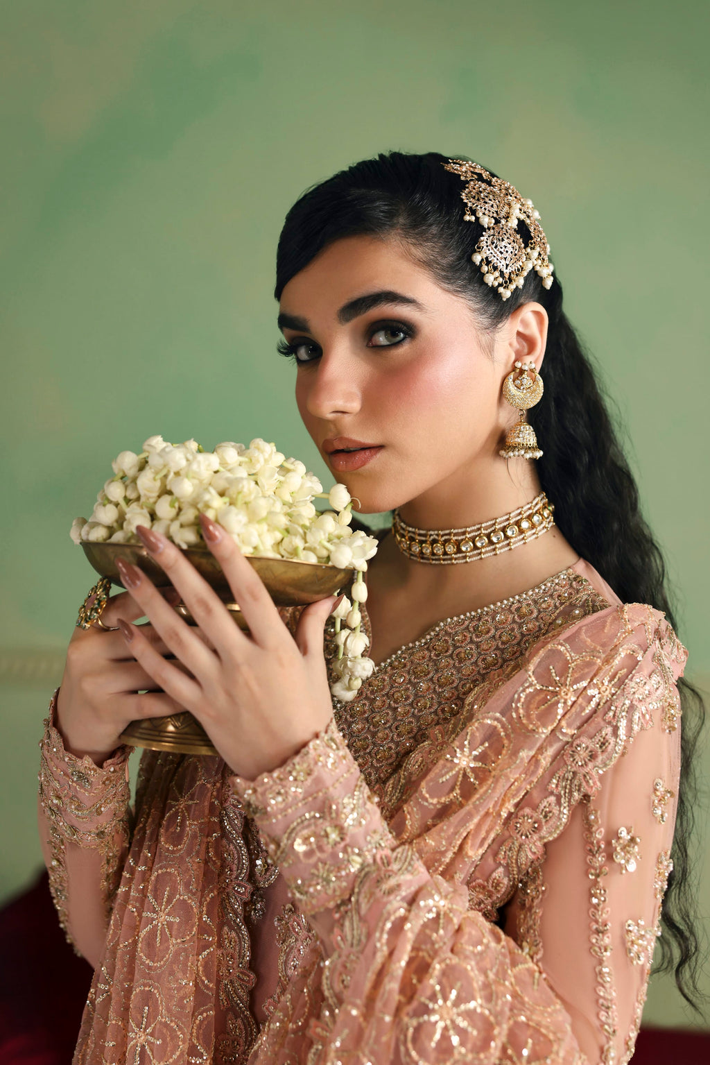 Arshia Raw Silk Pakistani Formal Dresses - Akbar Aslam - 6