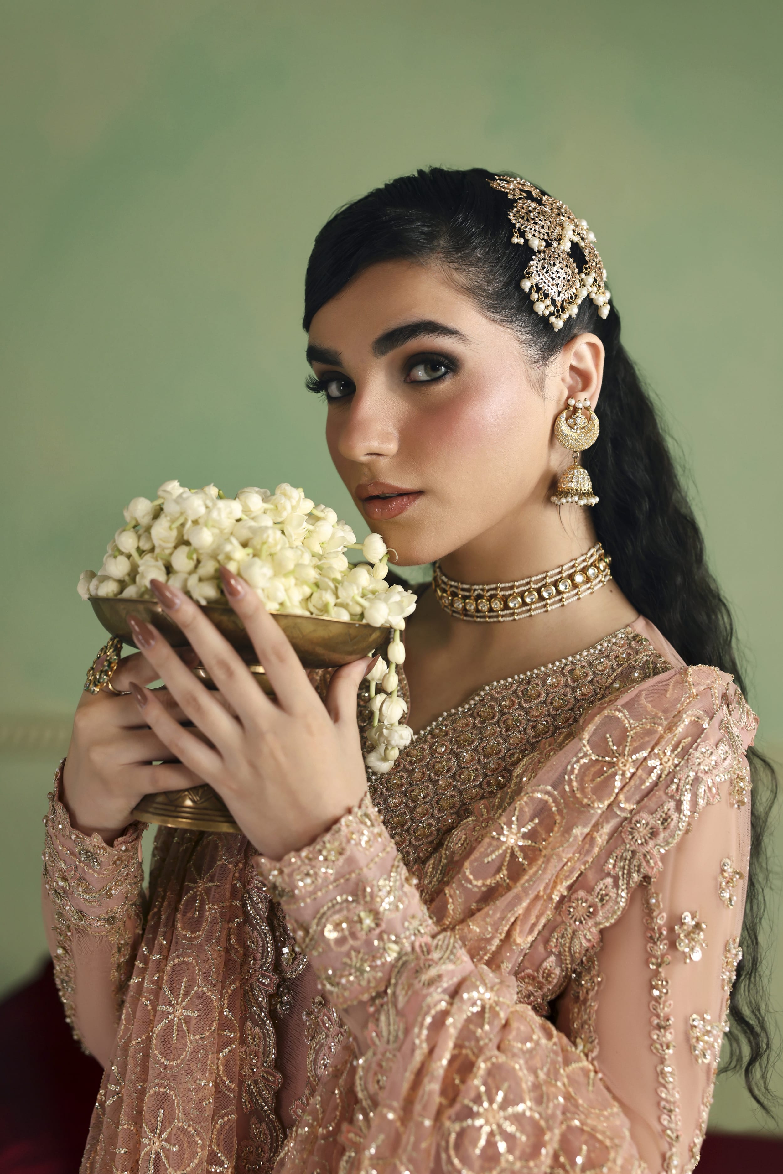 Arshia Raw Silk Pakistani Formal Dresses - Akbar Aslam - 6