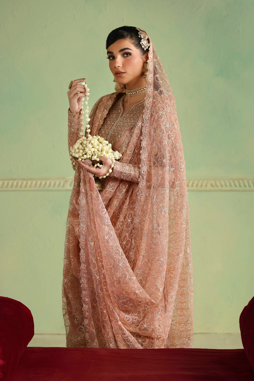 Arshia Raw Silk Pakistani Formal Dresses - Akbar Aslam - 7