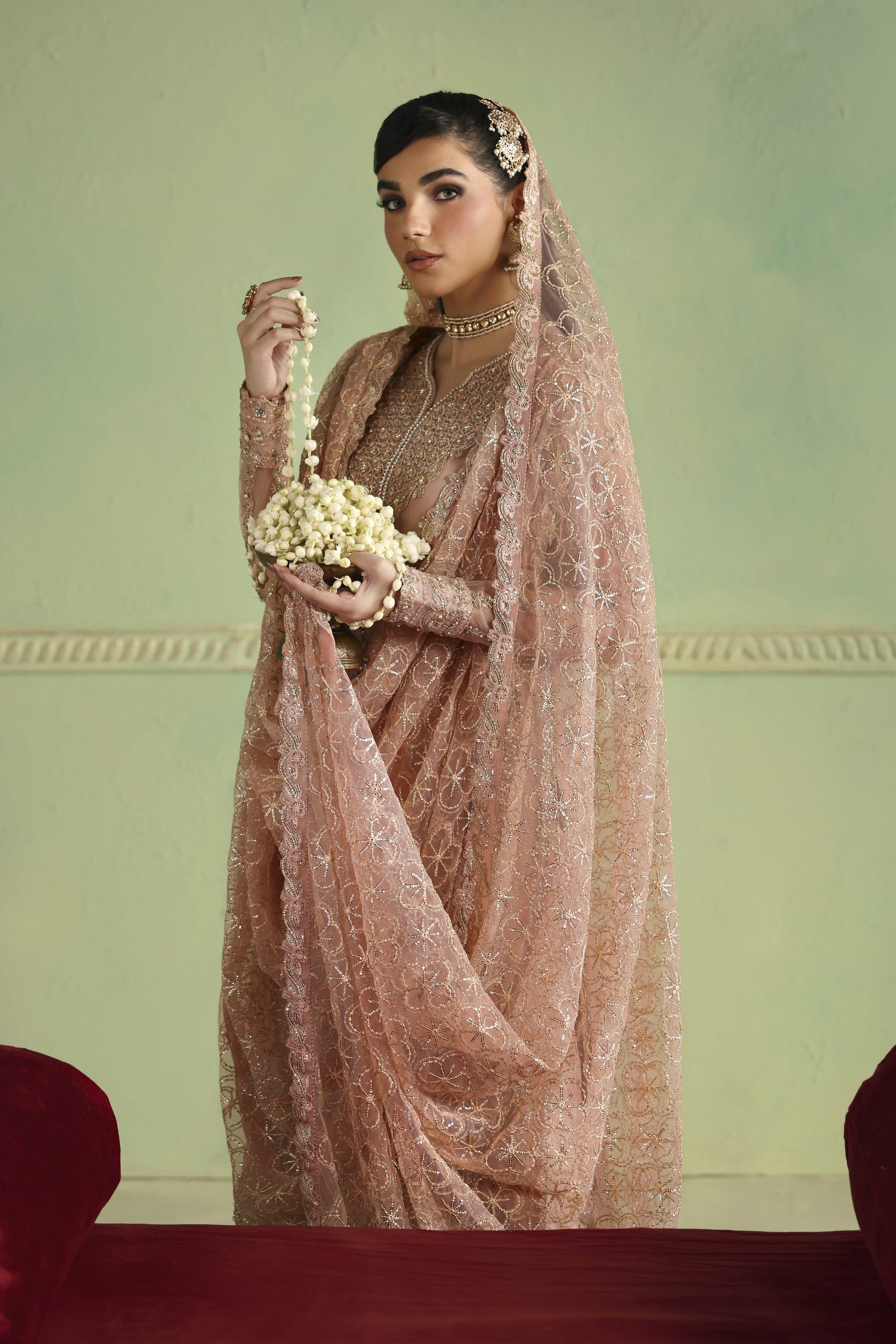 Arshia Raw Silk Pakistani Formal Dresses - Akbar Aslam - 7