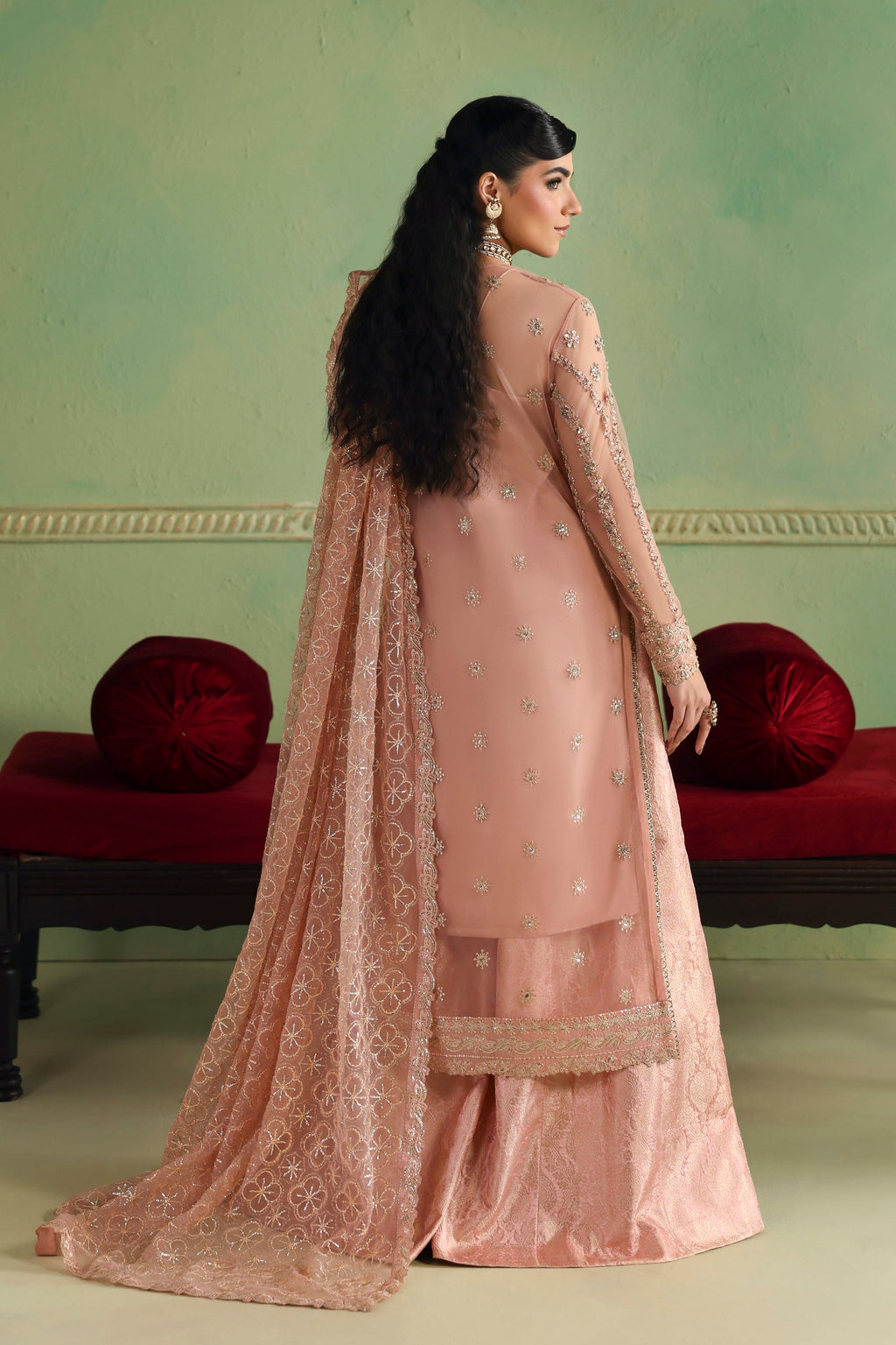 Arshia Raw Silk Pakistani Formal Dresses - Akbar Aslam - 8