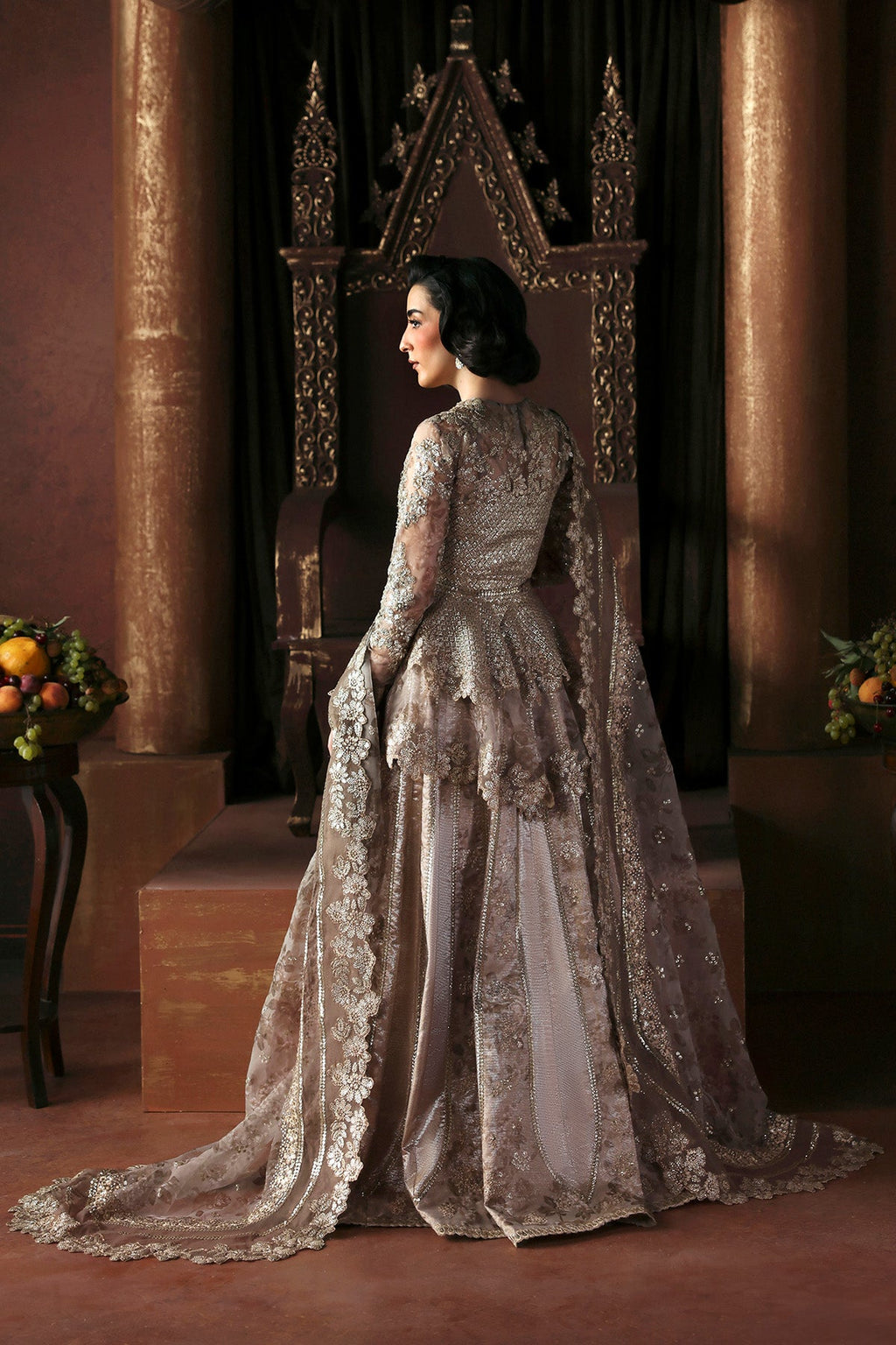 Priestess Premium Fabric Pakistani Bridal and Formal Dresses - Afrozeh - 2