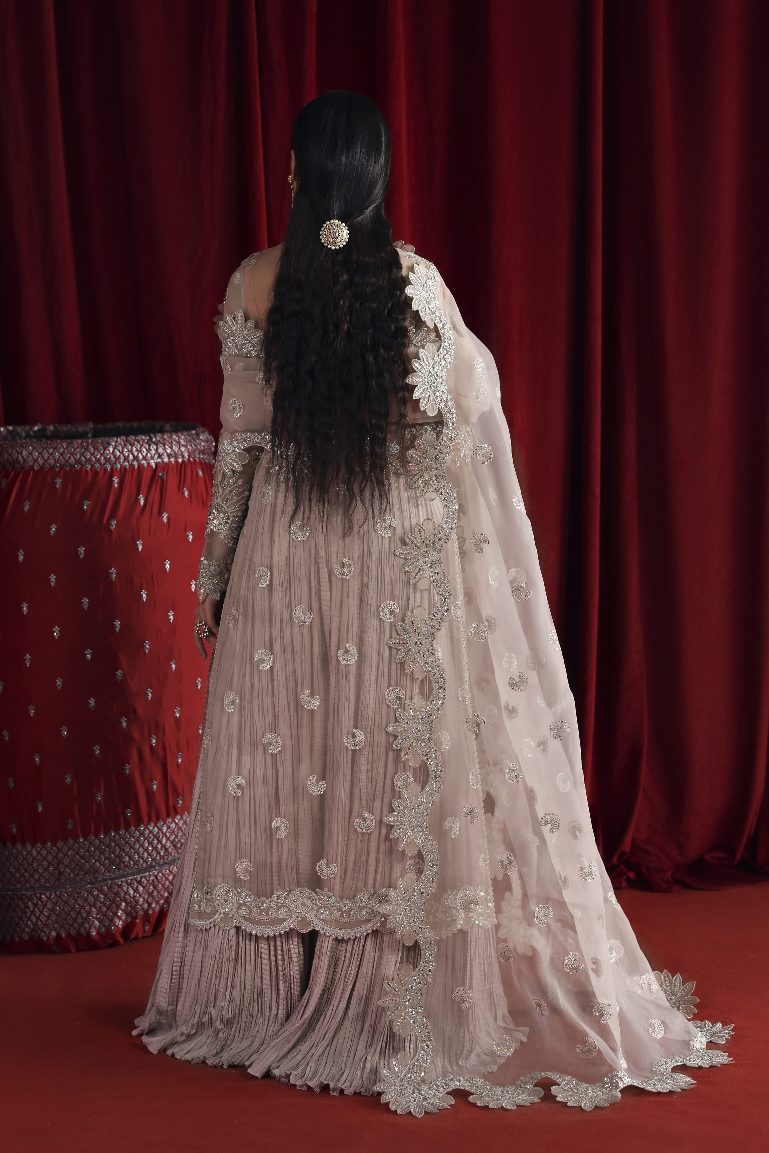 Shahnaz Raw Silk Pakistani Formal Dresses - Akbar Aslam - 3