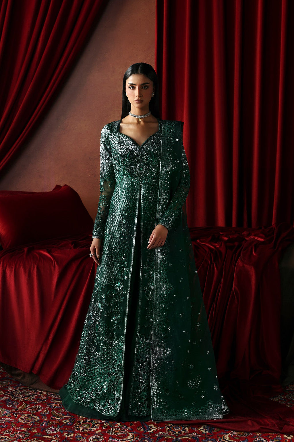 Hierophant Premium Fabric Pakistani Formal Dresses - Afrozeh - 1