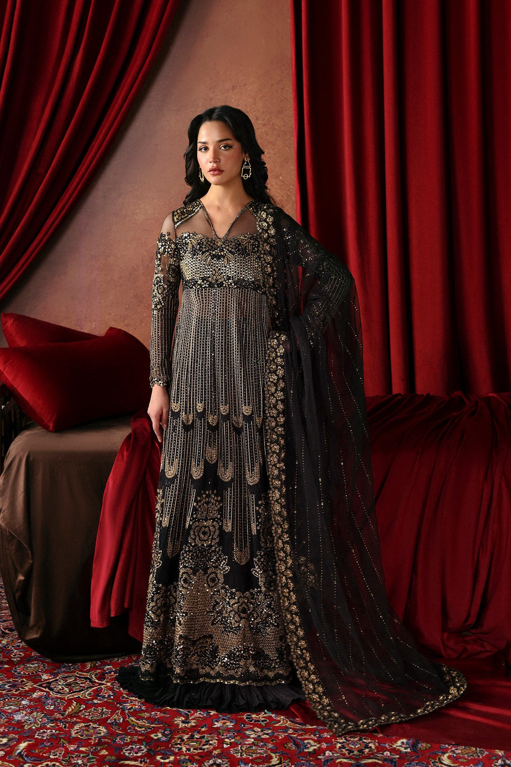 Chariot Premium Fabric Pakistani Formal Dresses - Afrozeh - 1