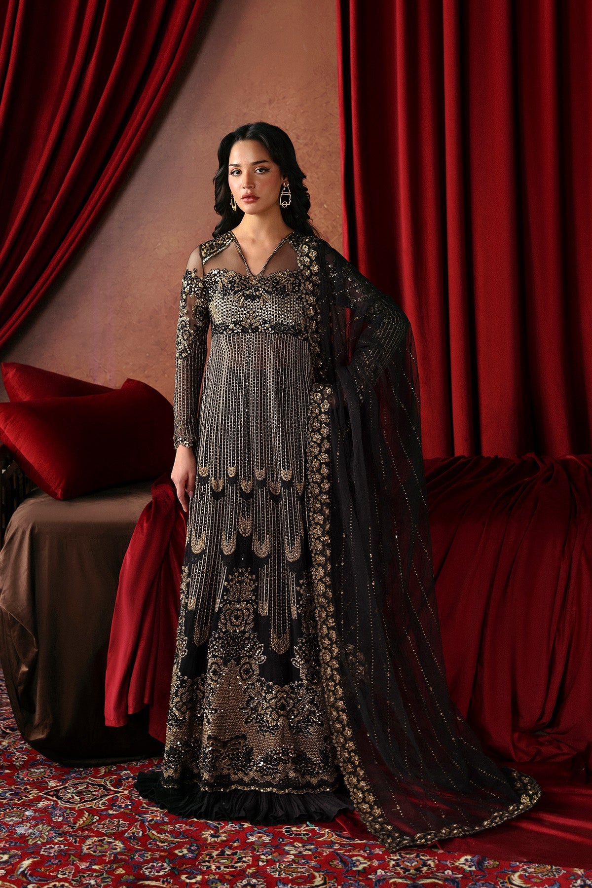 Chariot Premium Fabric Pakistani Formal Dresses - Afrozeh - 1
