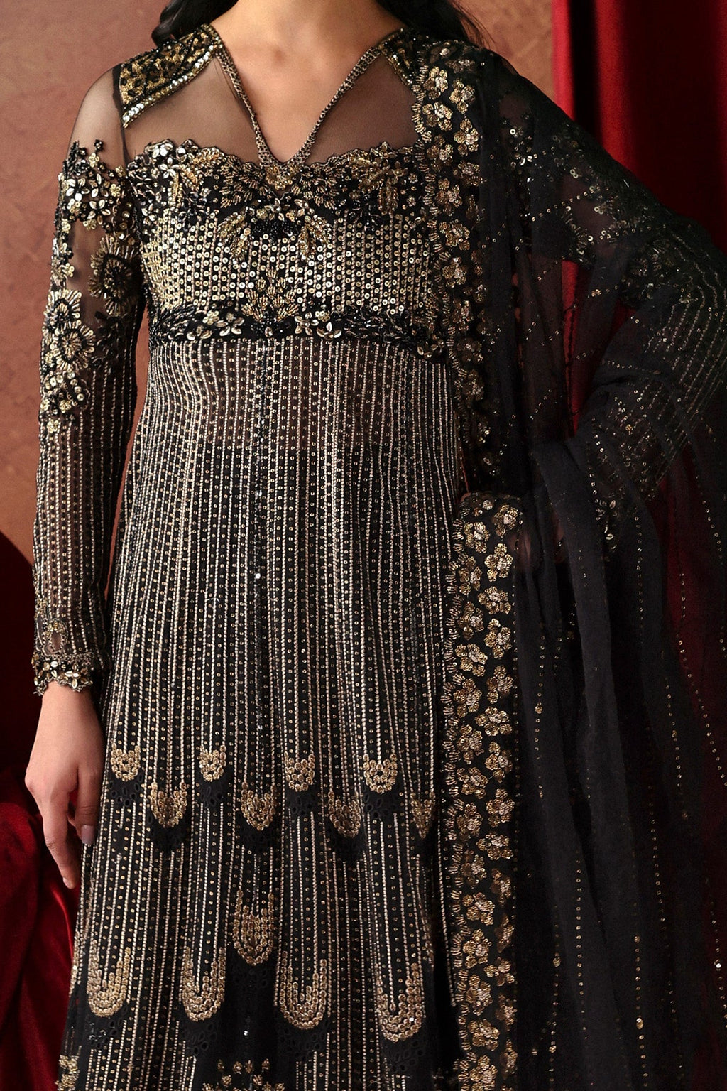Chariot Premium Fabric Pakistani Formal Dresses - Afrozeh - 3
