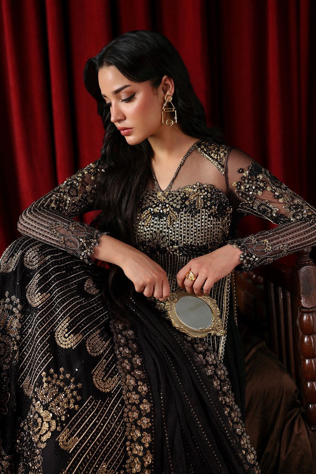 Chariot Premium Fabric Pakistani Formal Dresses - Afrozeh - 4