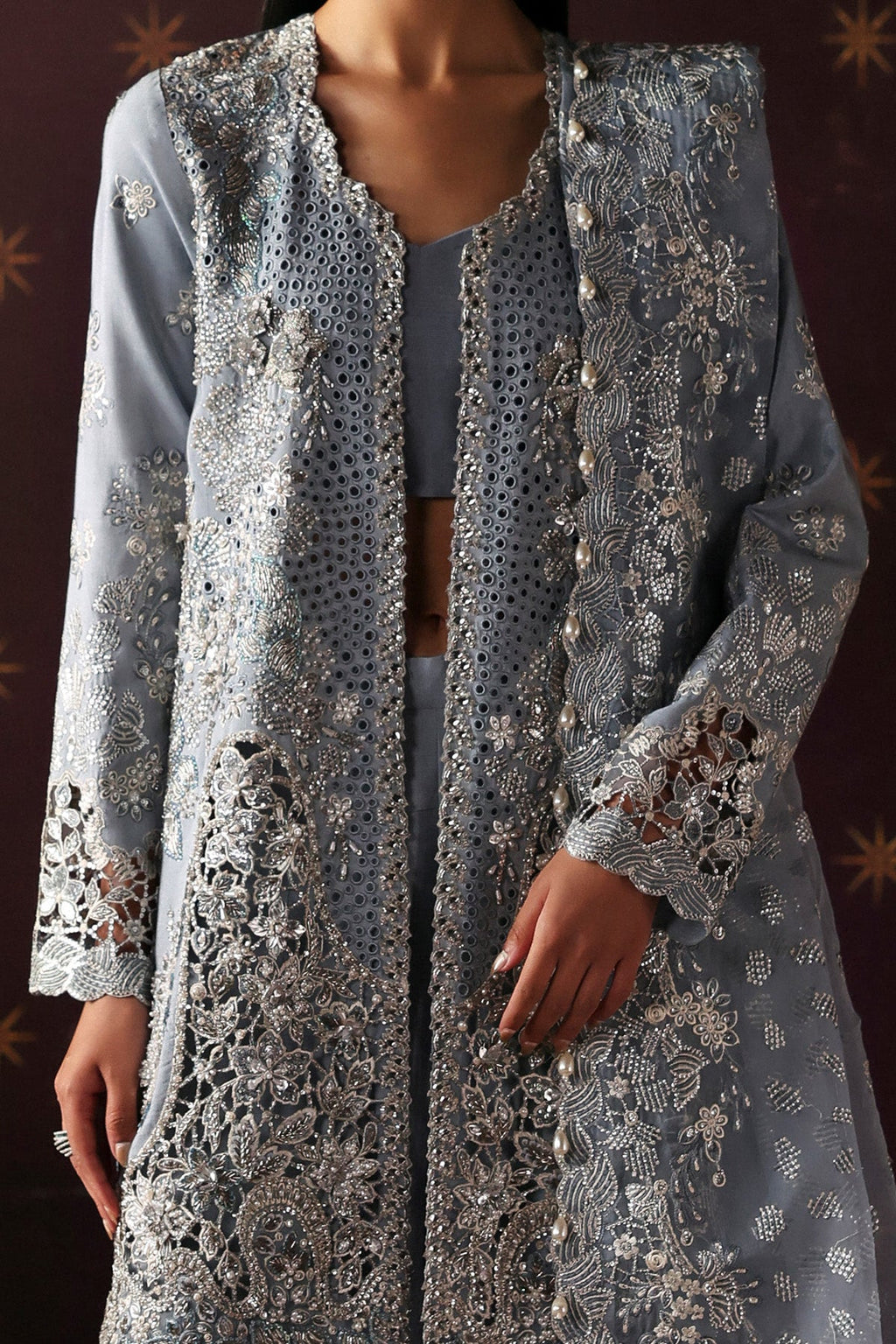 Magician Premium Fabric Pakistani Formal Dresses - Afrozeh - 3