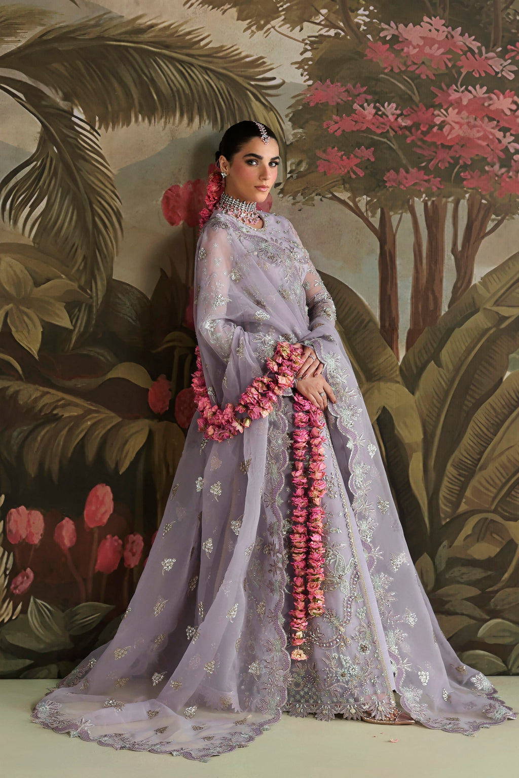 Zareen Raw Silk Pakistani Formal Dresses - Akbar Aslam - 6