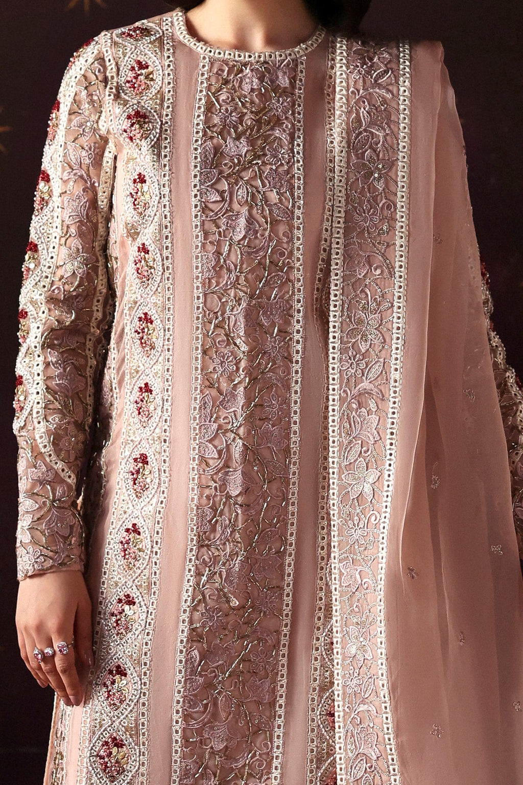 Hermit Premium Fabric Pakistani Formal Dresses - Afrozeh - 3