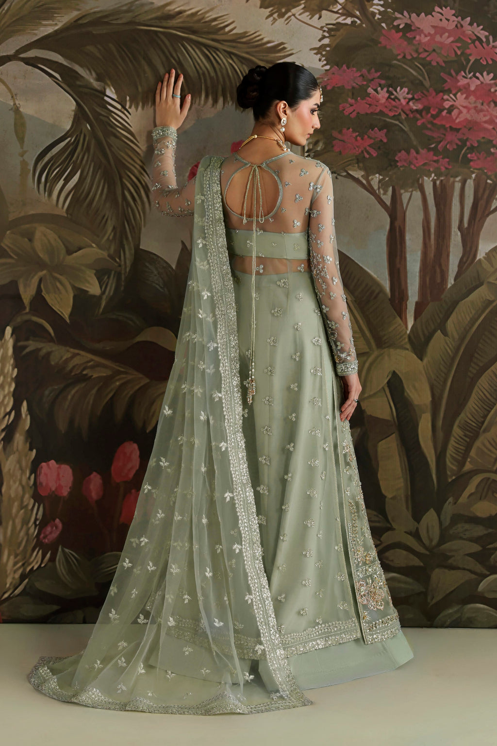 Zohal Raw Silk Pakistani Formal Dresses - Akbar Aslam - 4