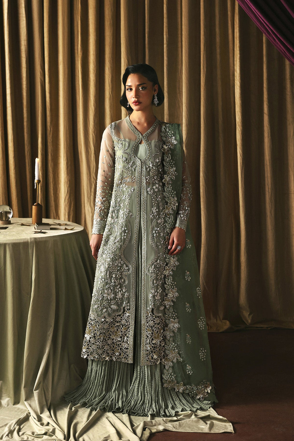 Fortune teller Premium Fabric Pakistani Formal Dresses - Afrozeh - 1