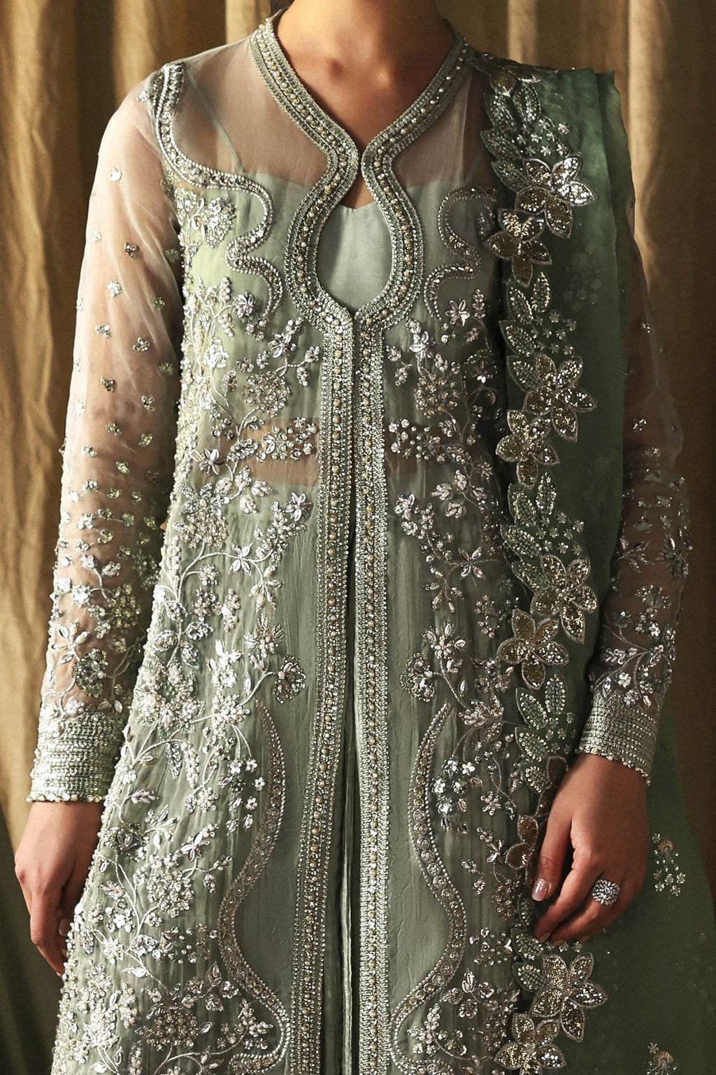 Fortune teller Premium Fabric Pakistani Formal Dresses - Afrozeh - 3