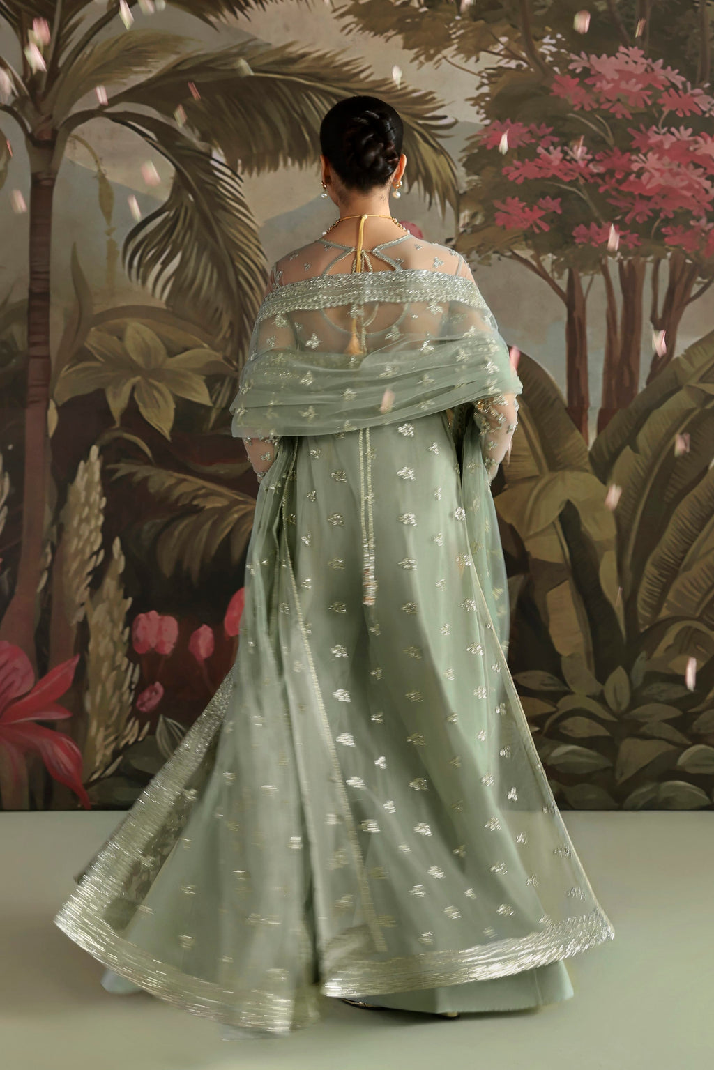 Zohal Raw Silk Pakistani Formal Dresses - Akbar Aslam - 7