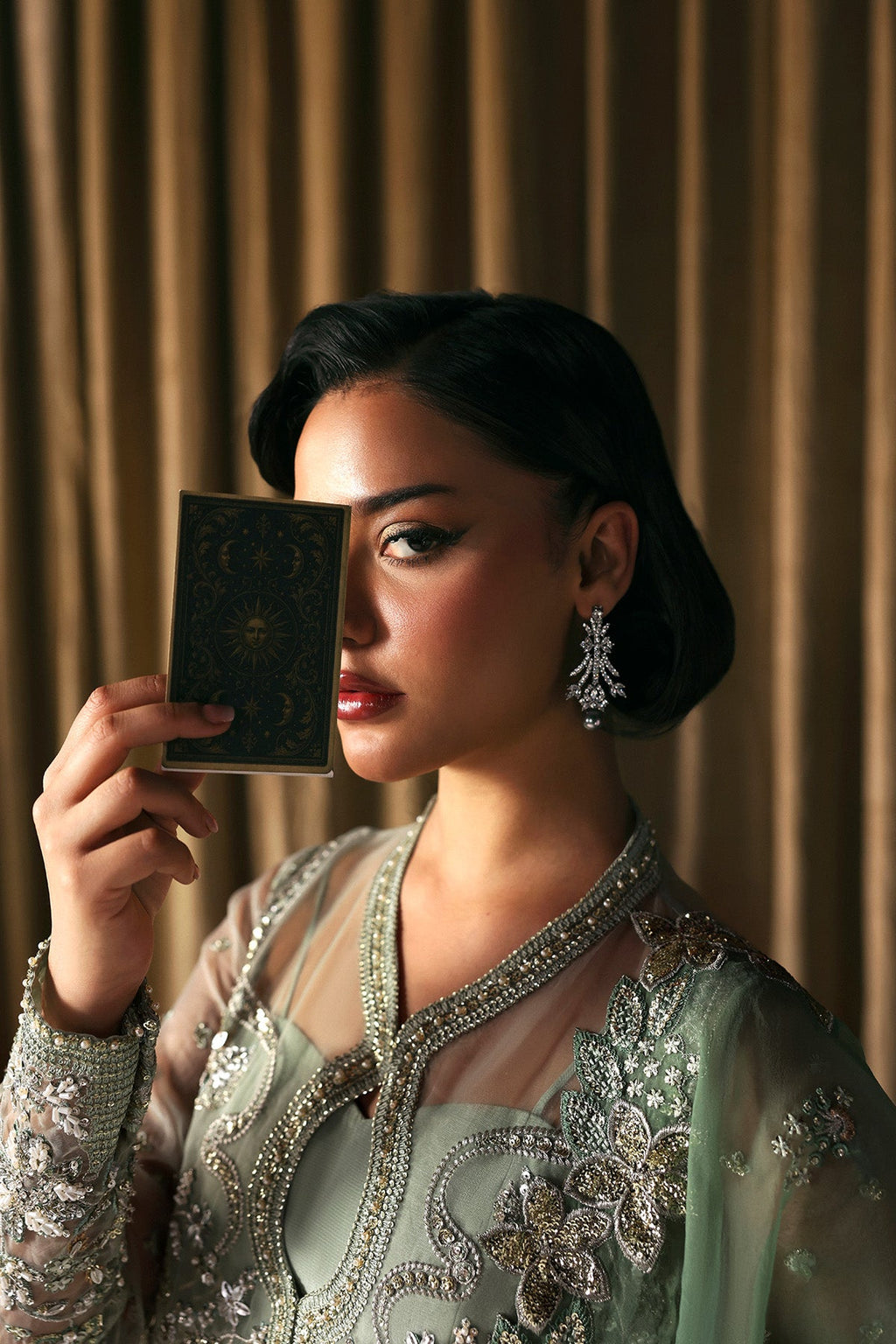 Fortune teller Premium Fabric Pakistani Formal Dresses - Afrozeh - 5