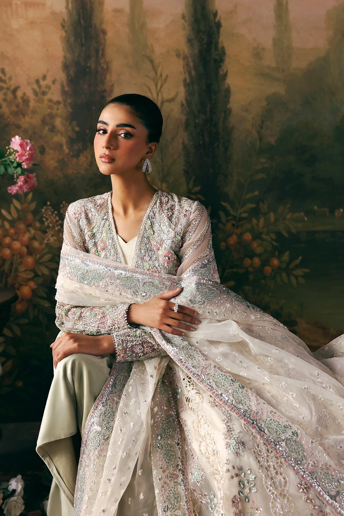 Queen Premium Fabric Pakistani Formal Dresses - Afrozeh - 3