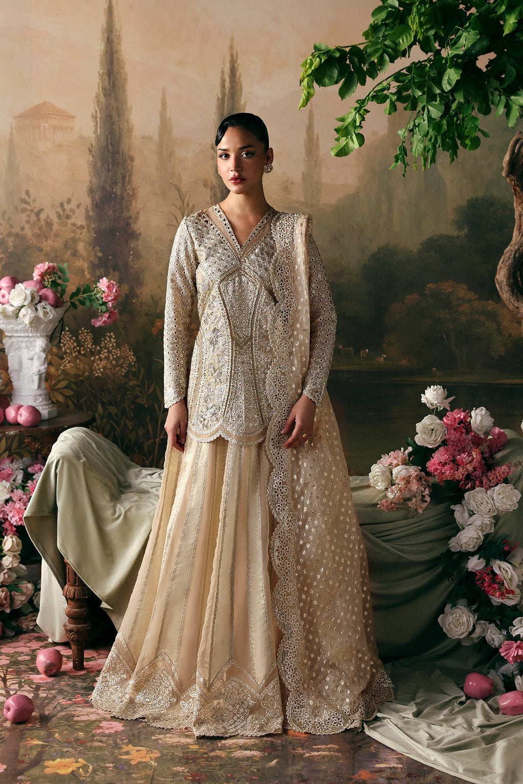 Emperor Premium Fabric Pakistani Formal Dresses - Afrozeh - 1