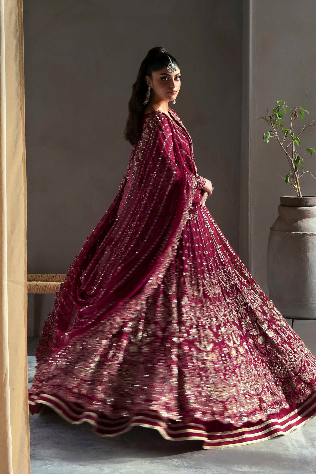 Mahroze Raw Silk Pakistani Formal Dresses - Akbar Aslam - 6