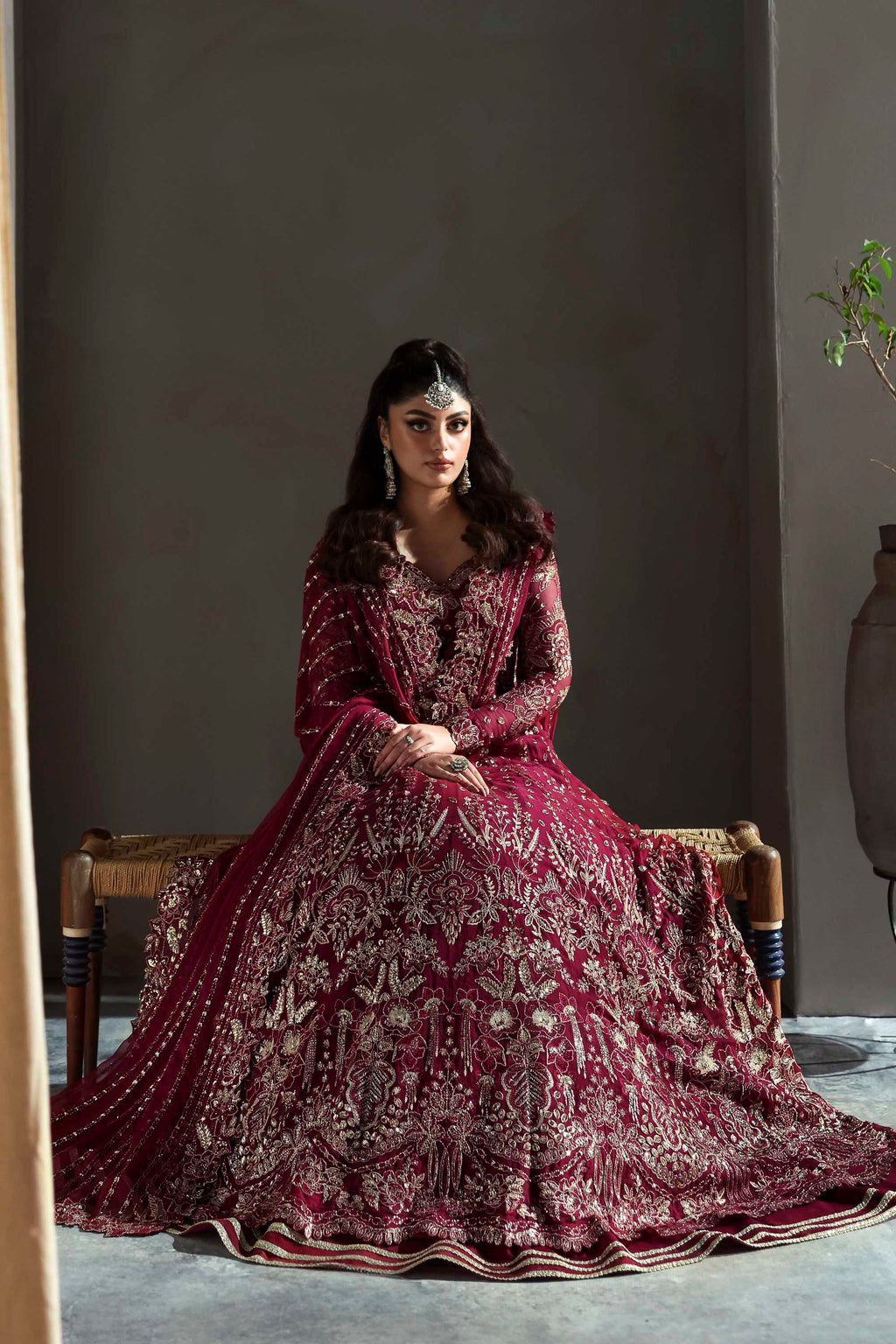 Mahroze Raw Silk Pakistani Formal Dresses - Akbar Aslam - 7