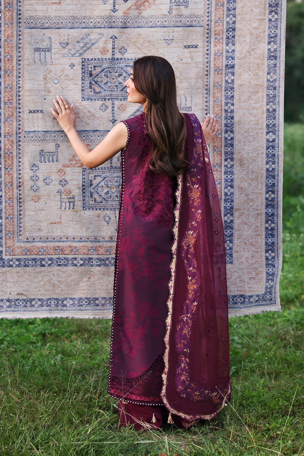 THALIA Organza Pakistani Summer Dresses - Afrozeh - 2