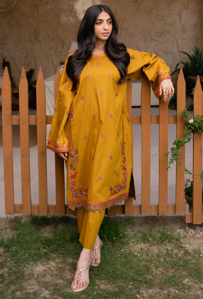 Pret-D02 Lawn Pakistani Summer Dresses - Humdum - 1