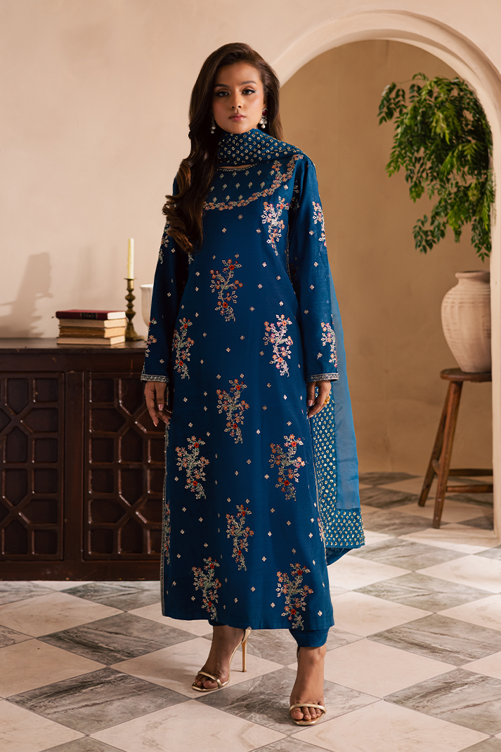 Shabnam Raw Silk Pakistani Formal Dresses - Emaan Adeel - 2