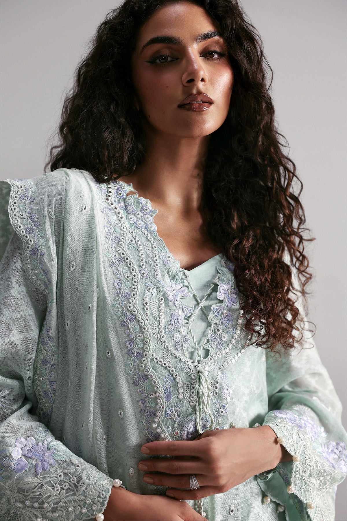 Elysia Jacquard Pakistani Formal Dresses - Afrozeh - 4
