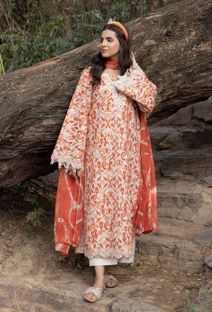 Eden Garden - D01 Chiffon Pakistani Summer Dresses - Humdum - 2