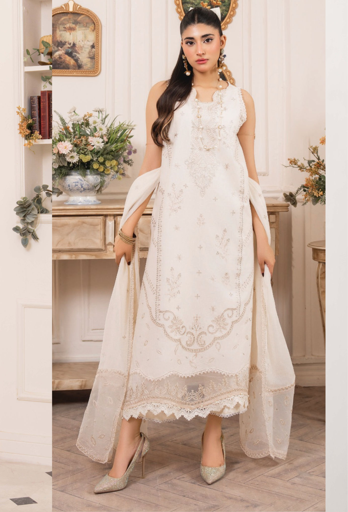 Nyra - D06 Chiffon Pakistani Summer Dresses - Humdum - 1