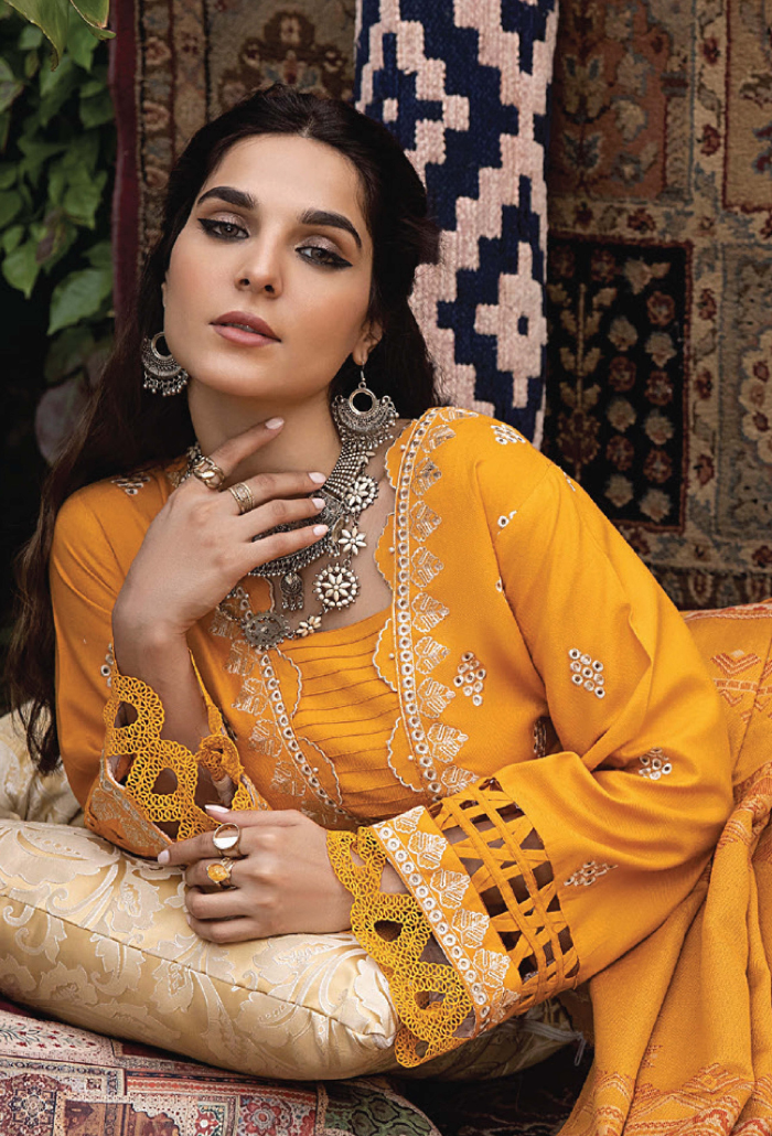 Denara - D03 Jacquard Pakistani Winter Dresses - Humdum - 4