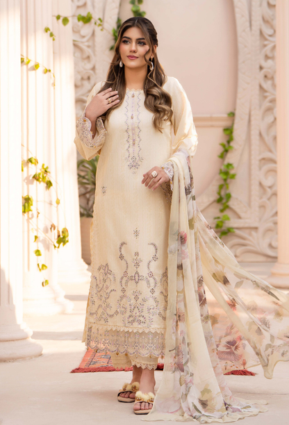 Summer Breeze - D09 Chiffon Pakistani Summer Dresses - Humdum - 1