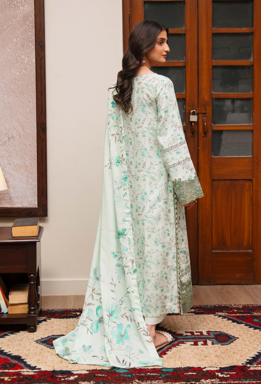 LAIBA - D10 Organza Pakistani Winter Dresses - Humdum - 2