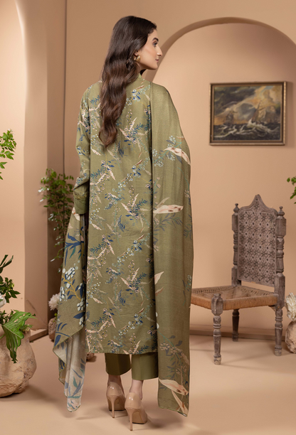 Zara - D10 Khaddar Pakistani Winter Dresses - Humdum - 2