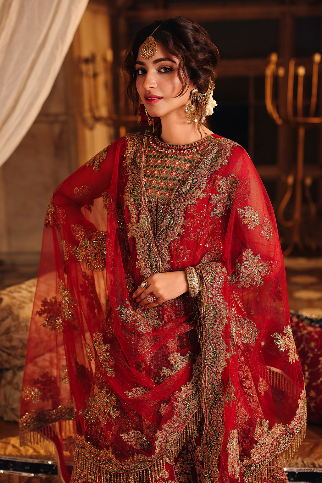 Shehnoor Raw Silk Pakistani Bridal and Formal Dresses - Saad Shaikh - 2