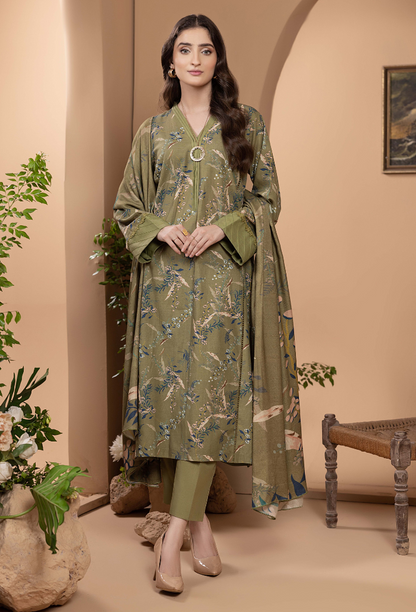 Zara - D10 Khaddar Pakistani Winter Dresses - Humdum - 3