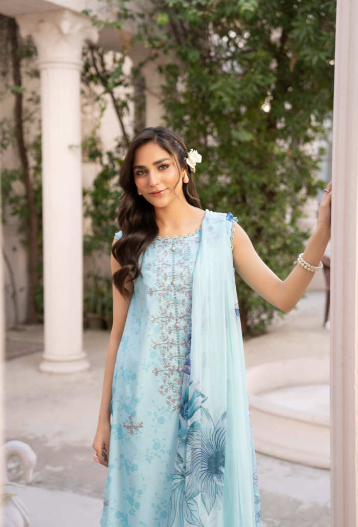 Summer Breeze - D03 Chiffon Pakistani Summer Dresses - Humdum - 3
