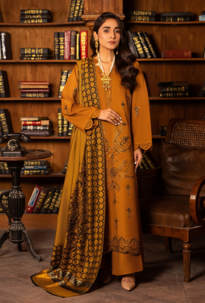 Aaima - D02 Jacquard Pakistani Winter Dresses - Humdum - 1