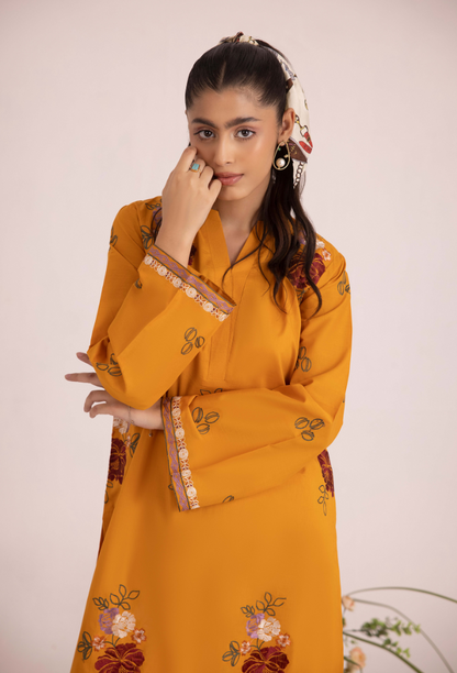 Pret 2 - D09 Lawn Pakistani Summer Dresses - Humdum - 3