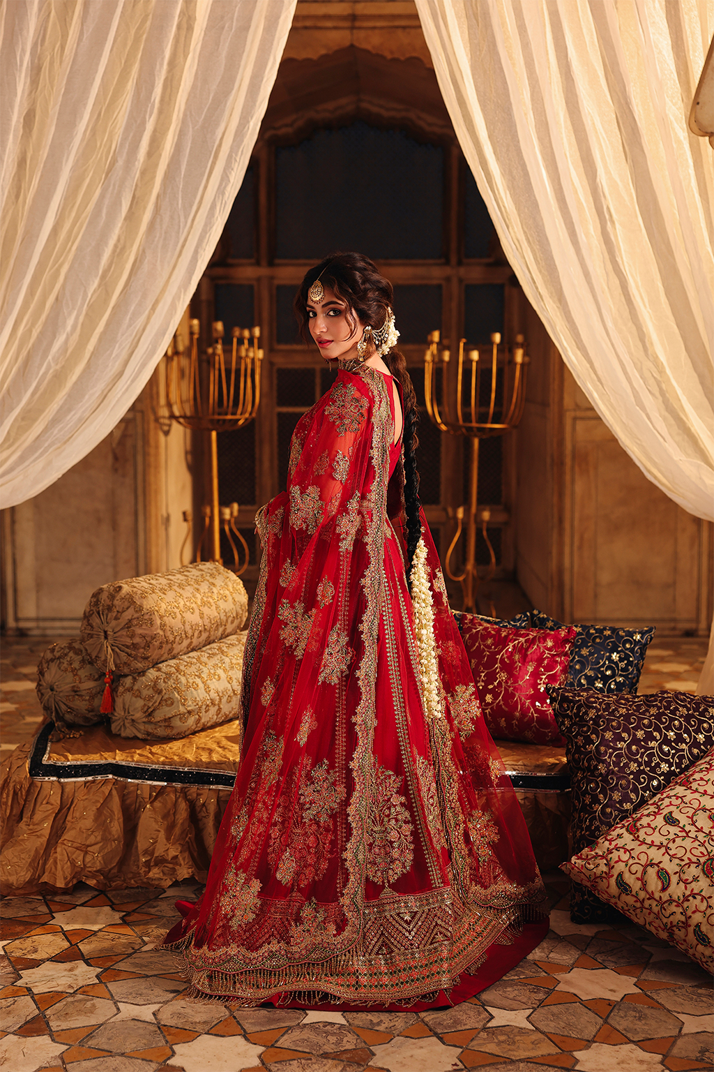 Shehnoor Raw Silk Pakistani Bridal and Formal Dresses - Saad Shaikh - 3