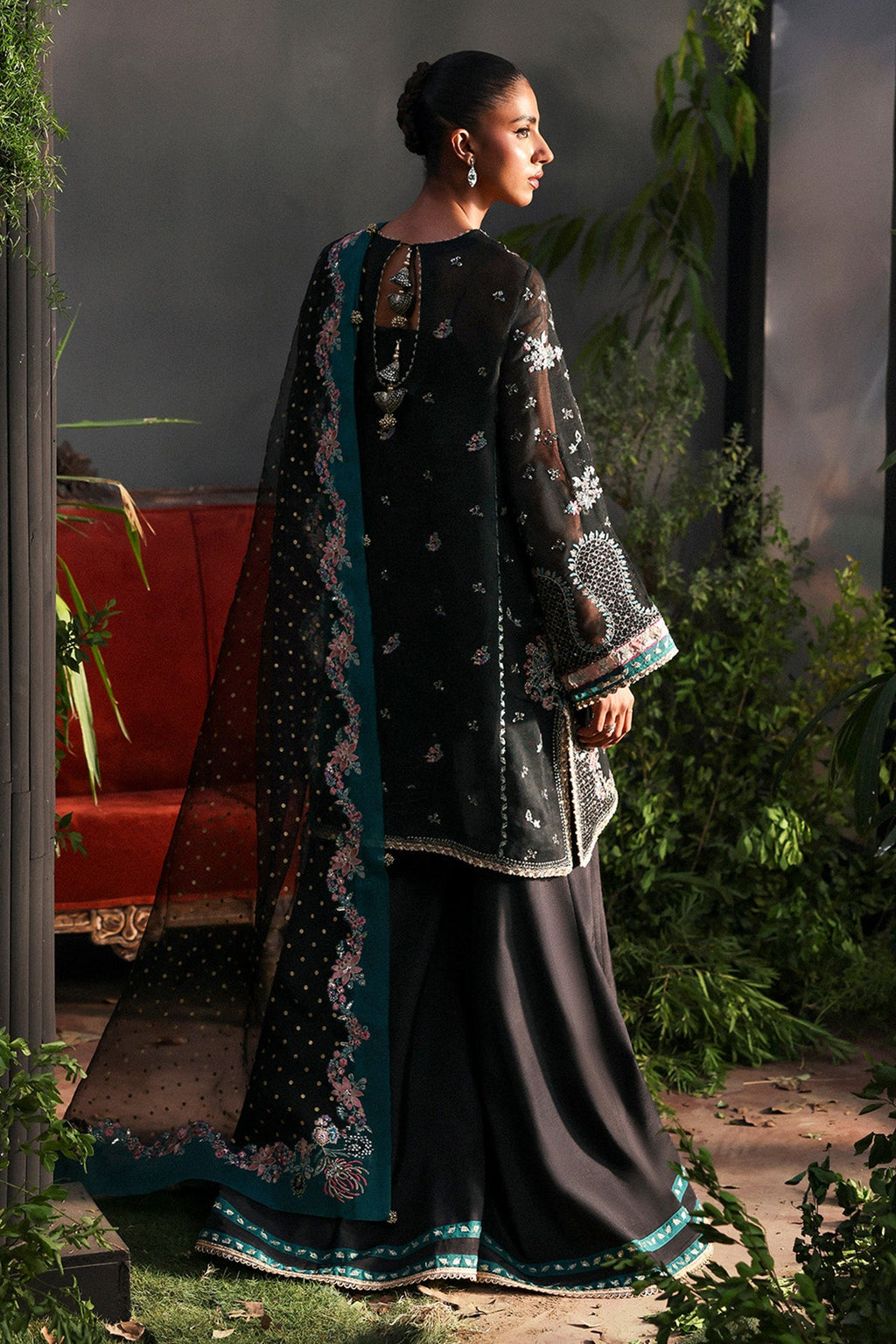 Larosea Raw Silk Pakistani Formal Dresses - Afrozeh - 2