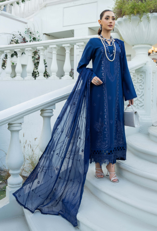 Aviva - D09 Chiffon Pakistani Summer Dresses - Humdum - 1