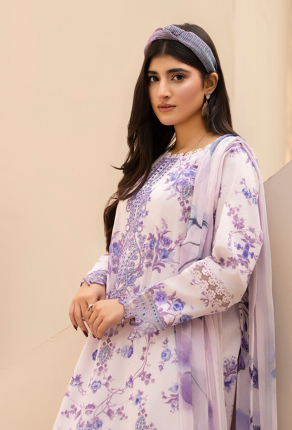 Gardenia'26 - D08 Chiffon Pakistani Summer Dresses - Humdum - 4