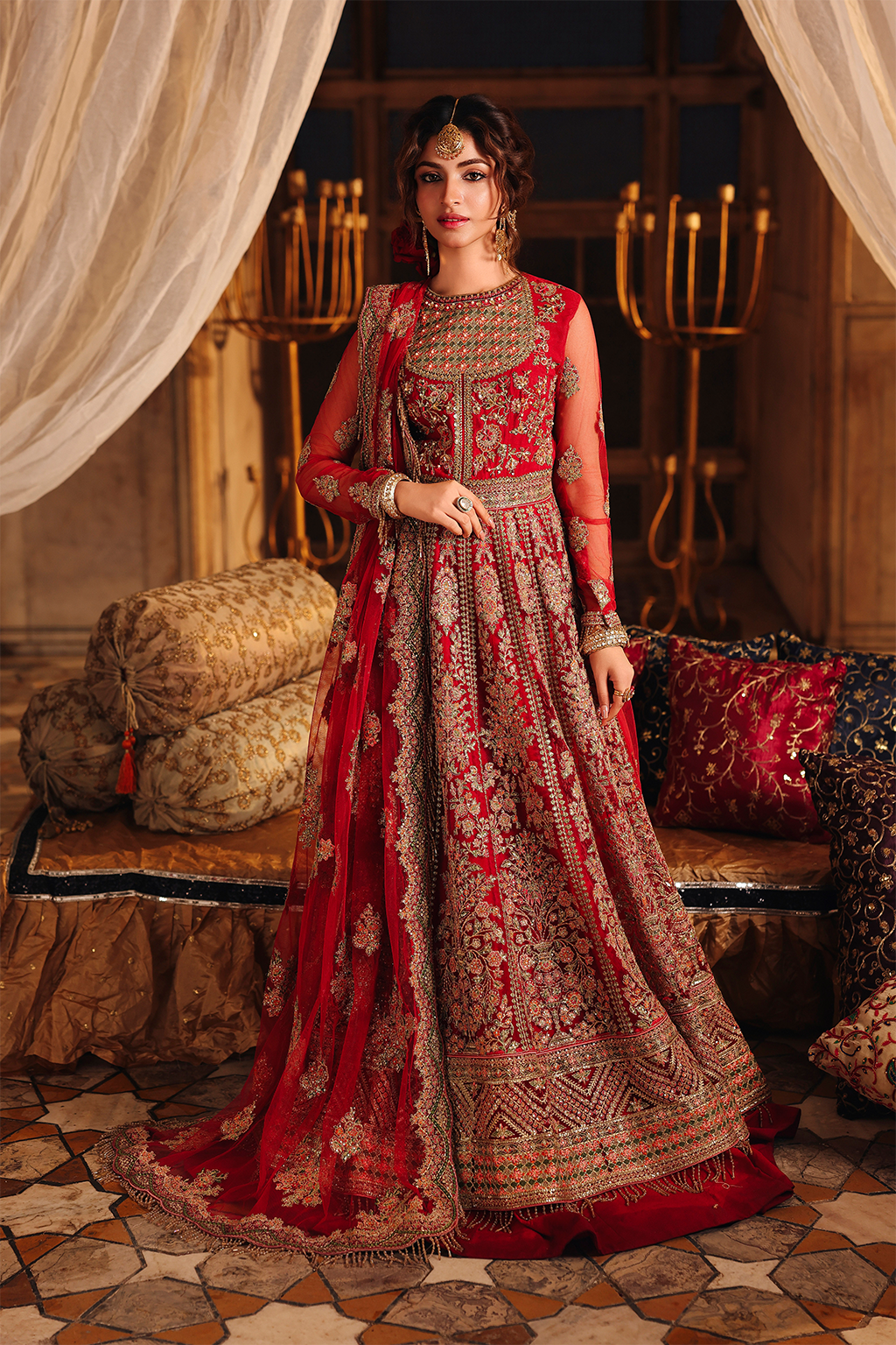 Shehnoor Raw Silk Pakistani Bridal and Formal Dresses - Saad Shaikh - 4