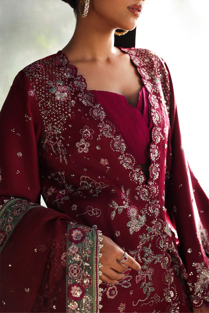 Yalira Raw Silk Pakistani Formal Dresses - Afrozeh - 4
