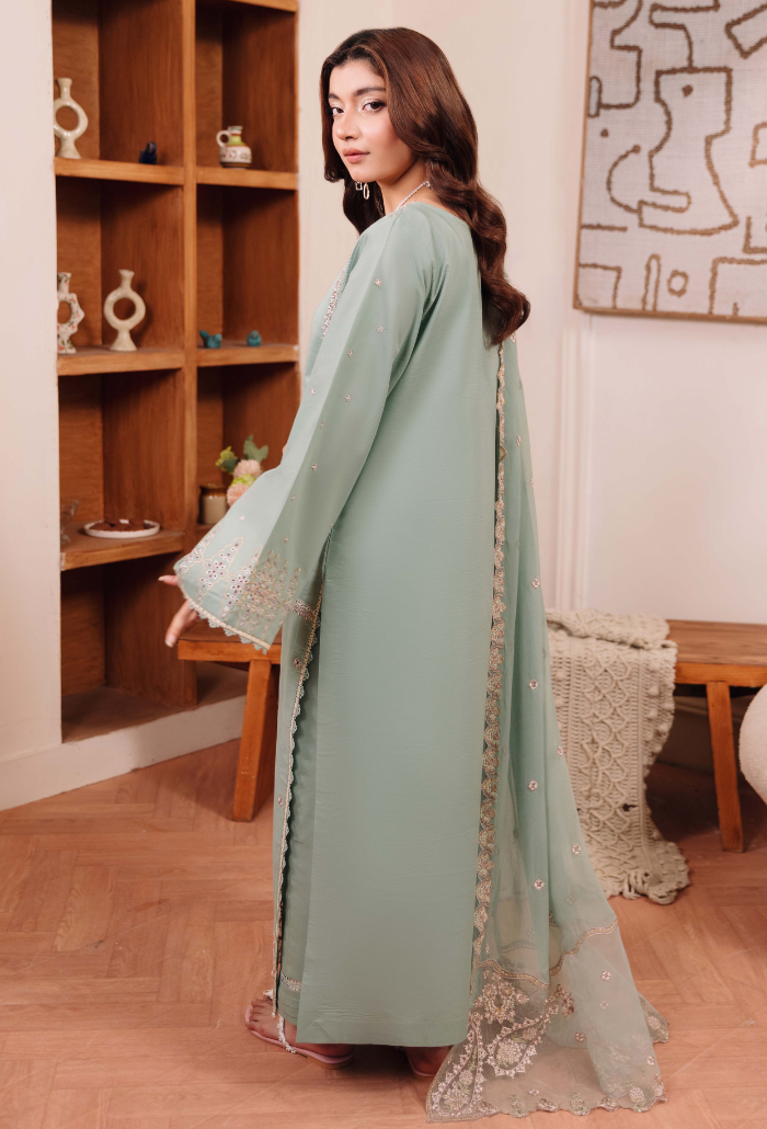 Mirha'2 - D01 Organza Pakistani Summer Dresses - Humdum - 2