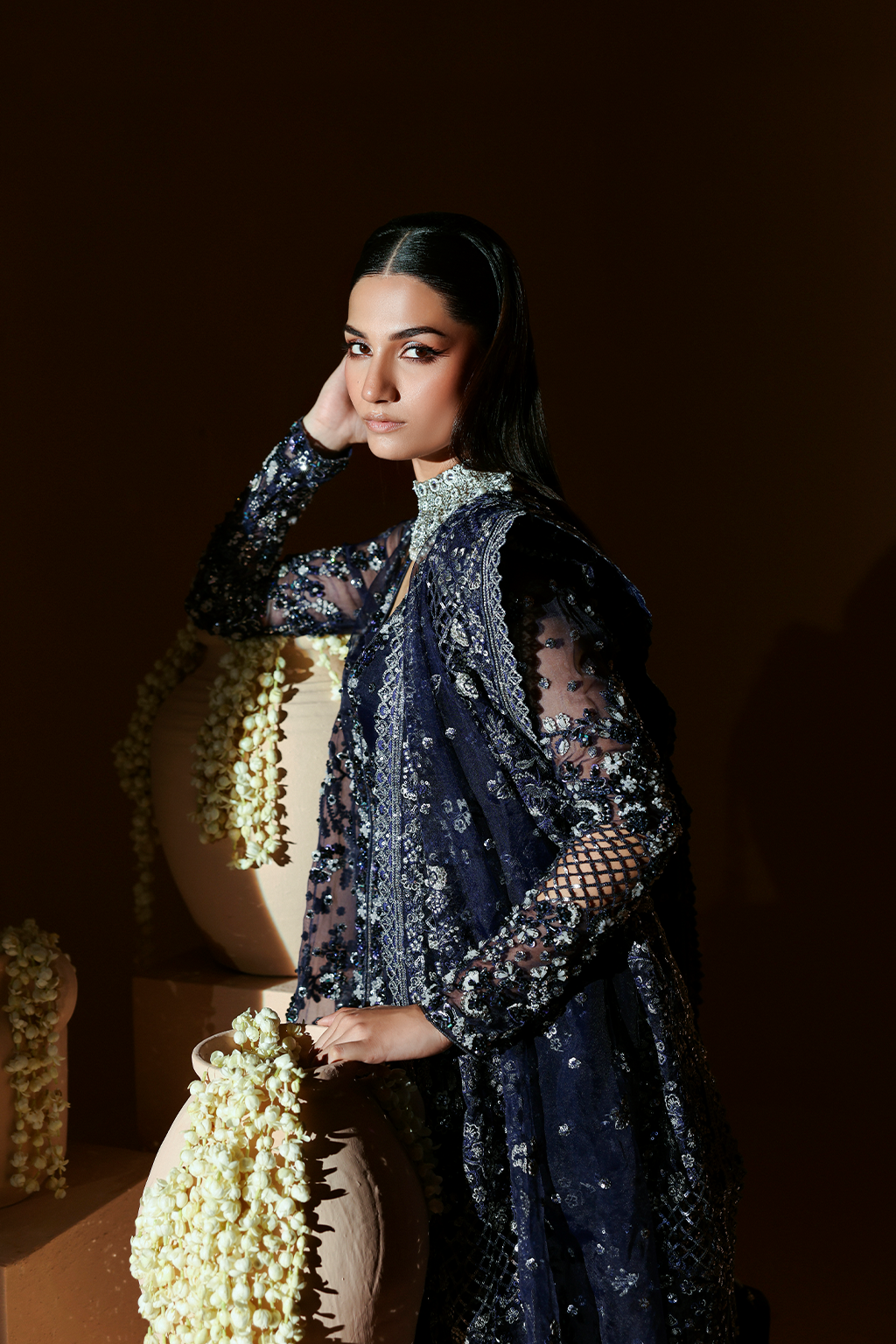 ELYSIAN Raw Silk Pakistani Formal Dresses